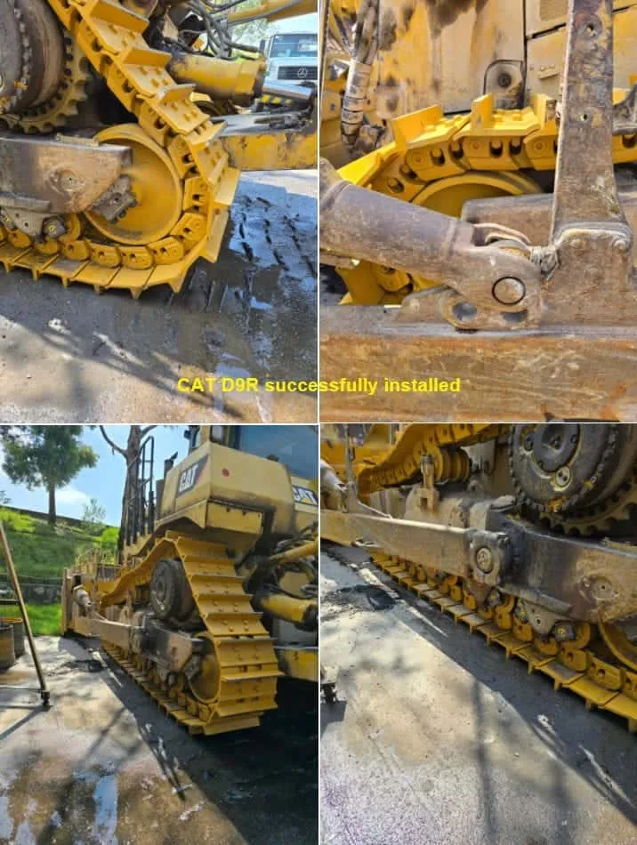 Колесная подвеска для CAT D9R успешно установлена
